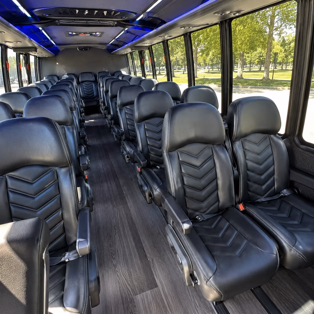30 passenger minibus inside