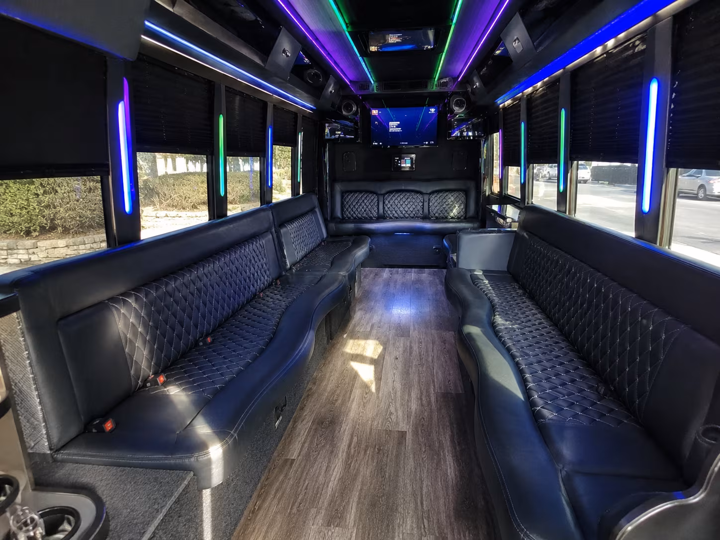 simi valley 15 passenger party bus interior
