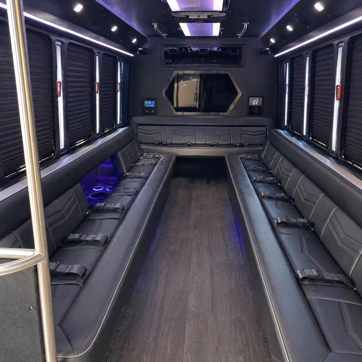 simi valley 18 passenger party bus interior