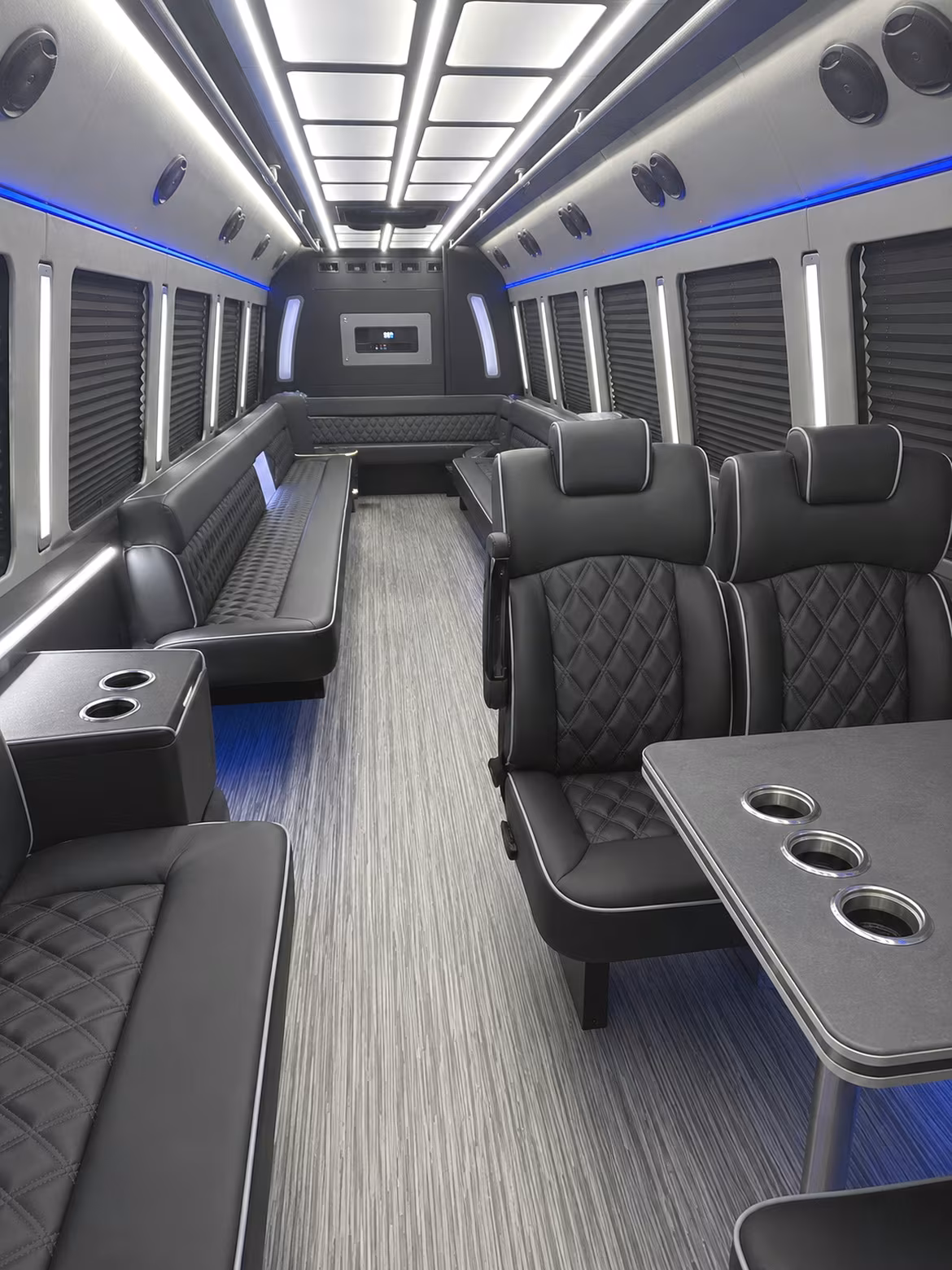 simi valley 25 passenger party bus inside
