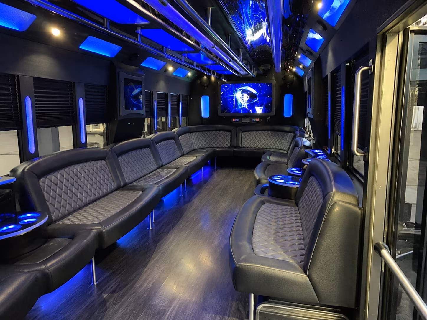 simi valley 28 passenger party bus interior