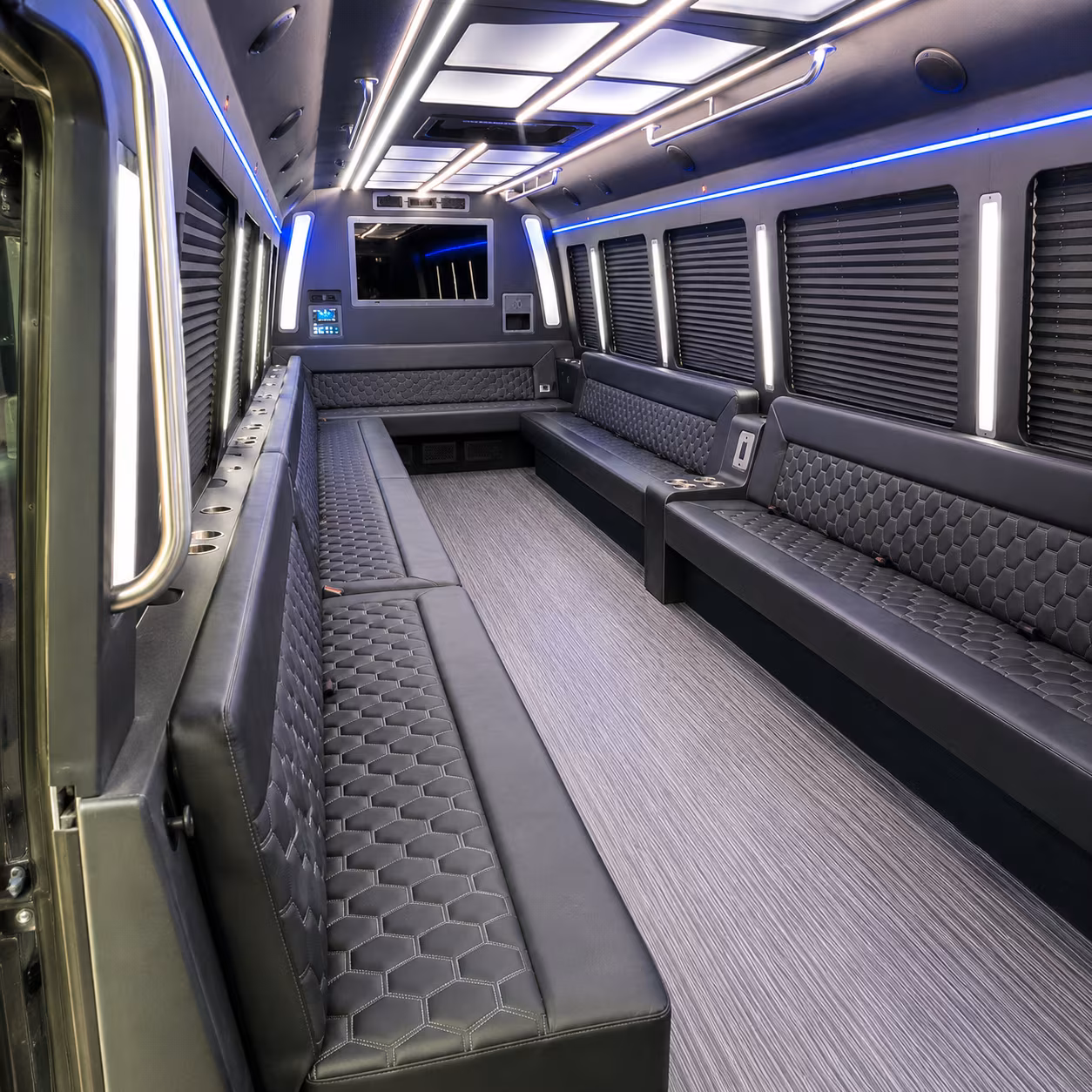 simi valley 40 passenger party bus interior