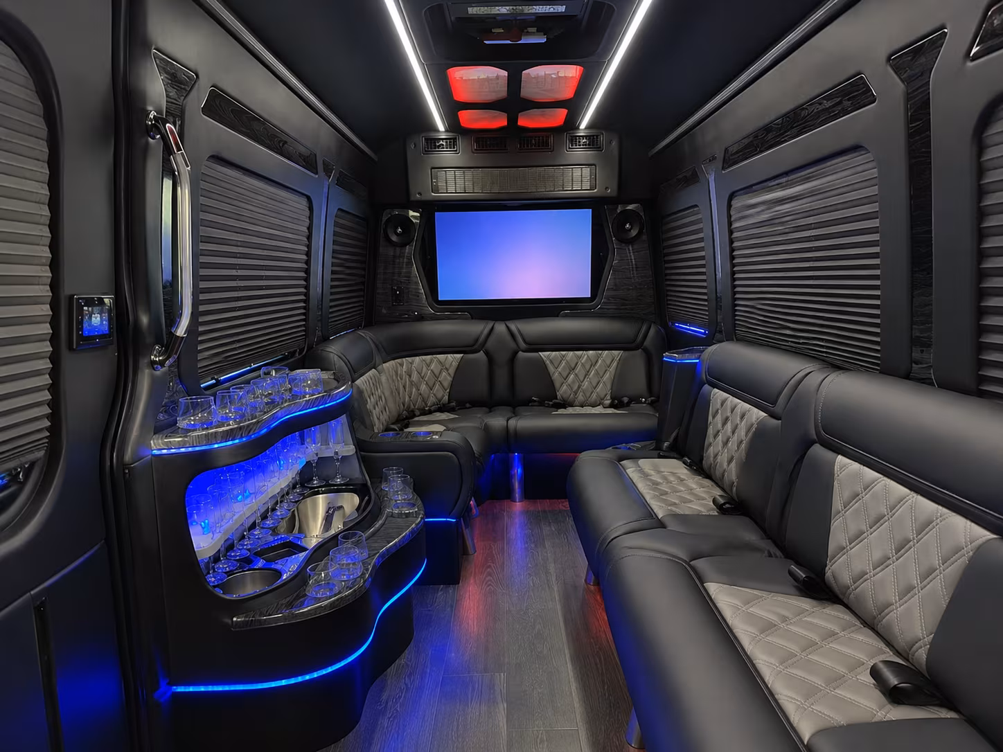 simi valley 50 passenger party bus interior