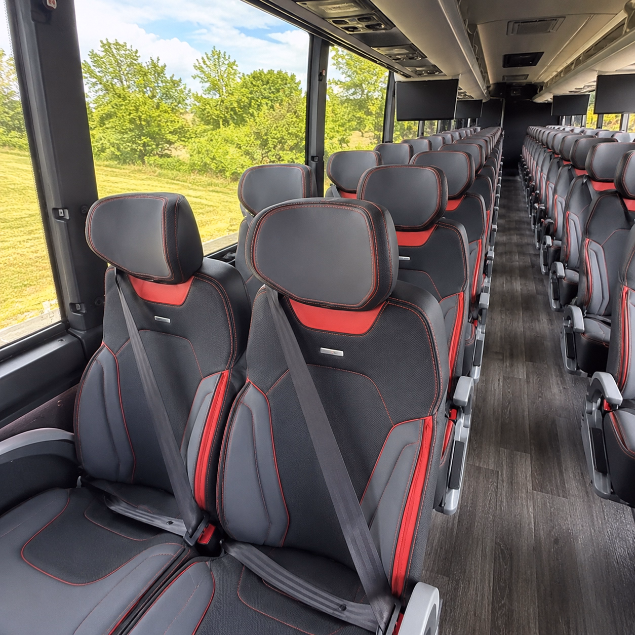 simi valley charter bus inside
