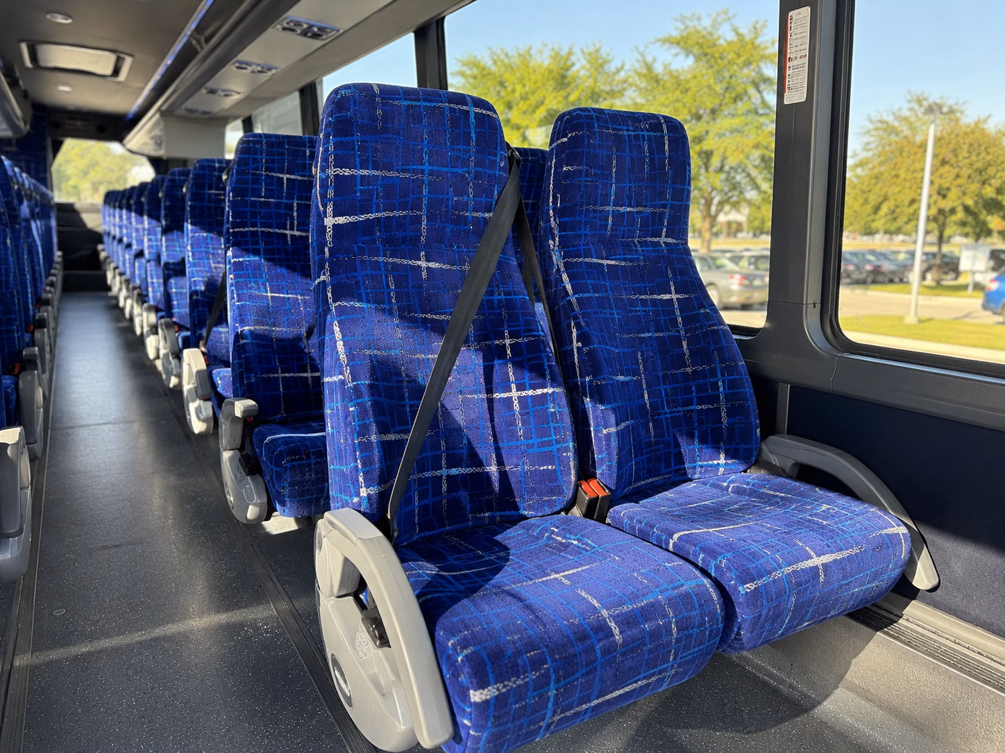 simi valley charter bus rental interior