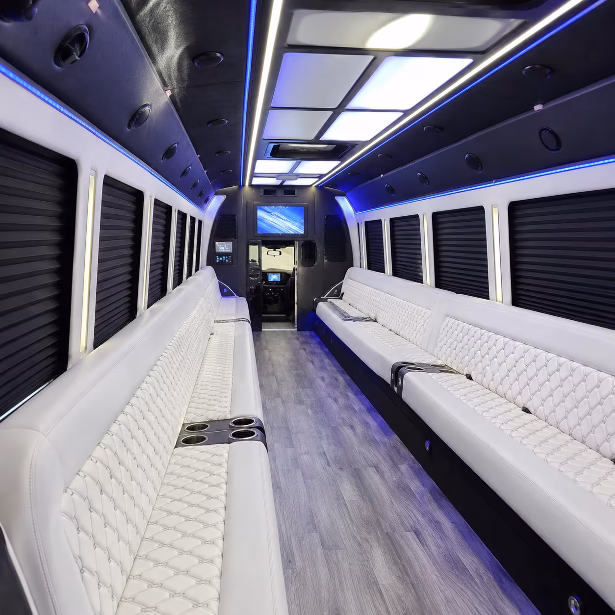 simi valley party bus rental interior