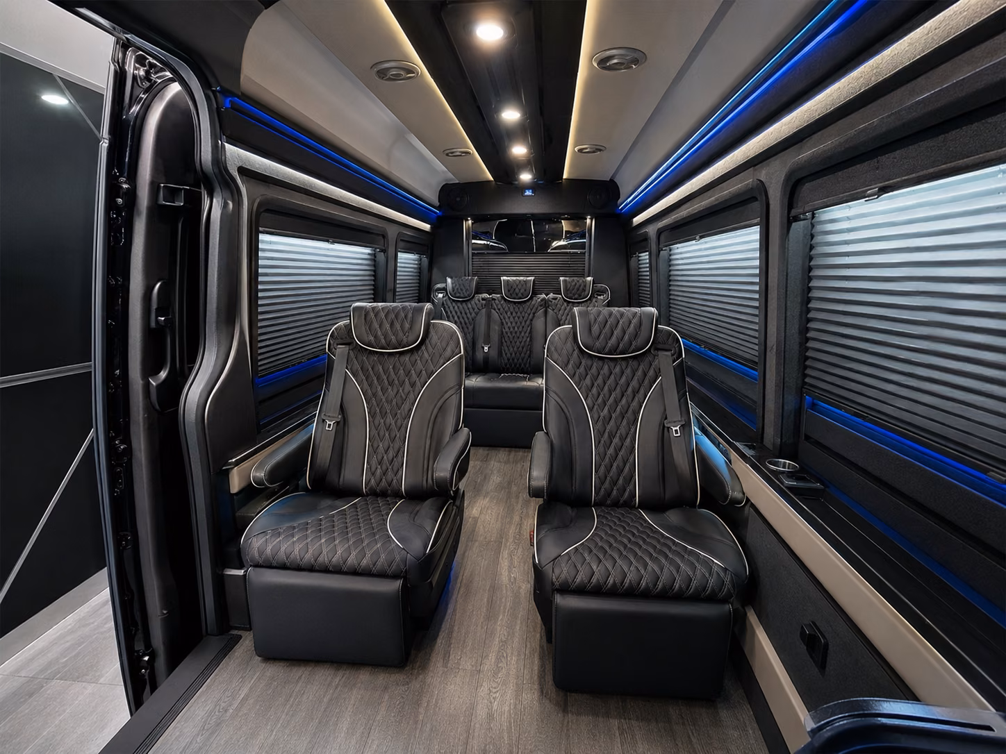 sprinter van with driver inside